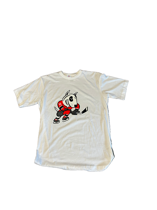 White Softblend Logo Tee
