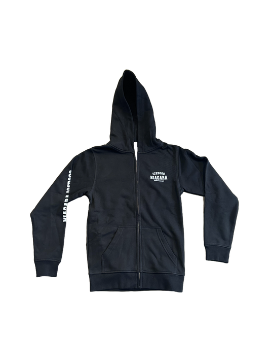 Youth Black Full Zip Hoodie