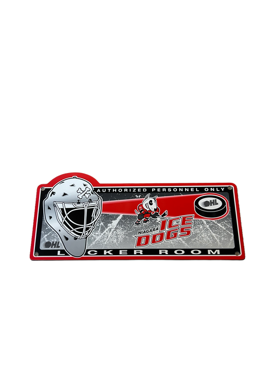 Niagara IceDogs Locker Room Sign