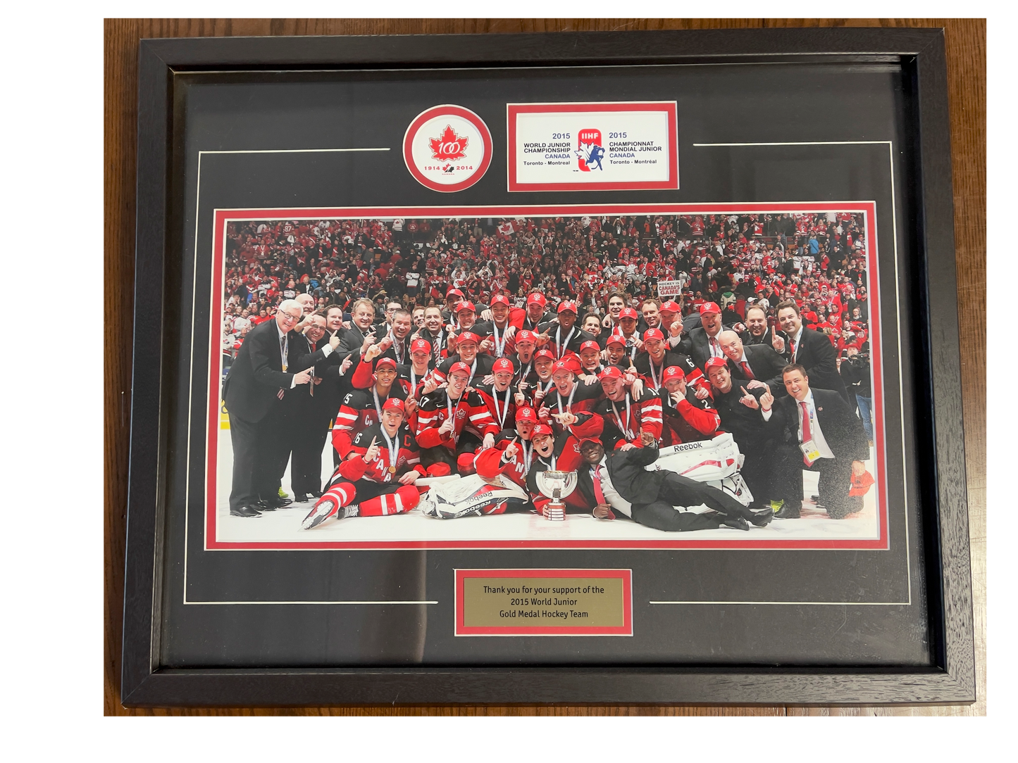 World Junior Team Canada Framed Photo