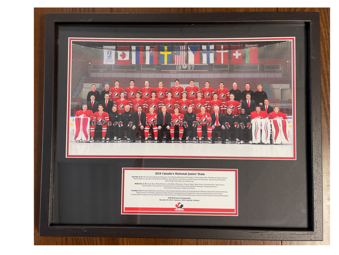 World Junior Team Canada Framed Photo
