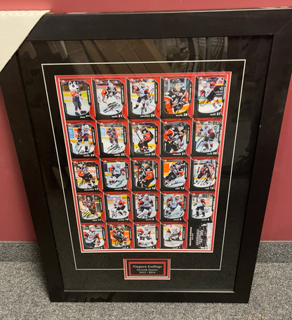 Framed Signed Team Card Set