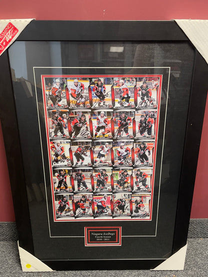 Framed Signed Team Card Set