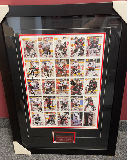 Framed Signed Team Card Set