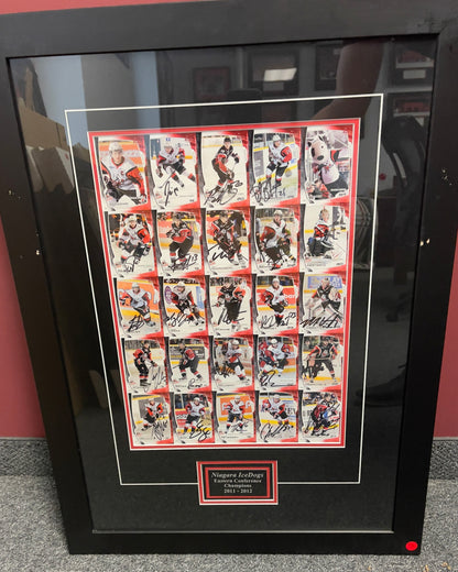 Framed Signed Team Card Set