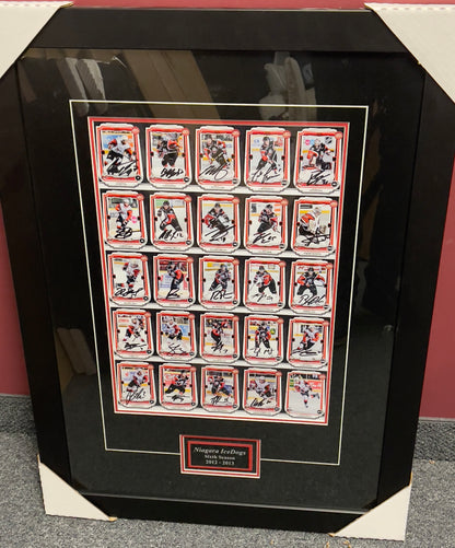 Framed Signed Team Card Set