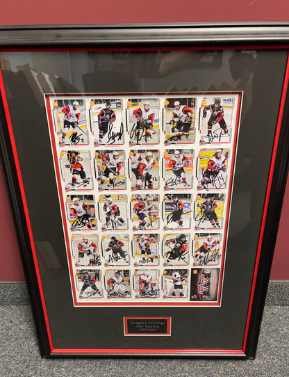 Framed Signed Team Card Set