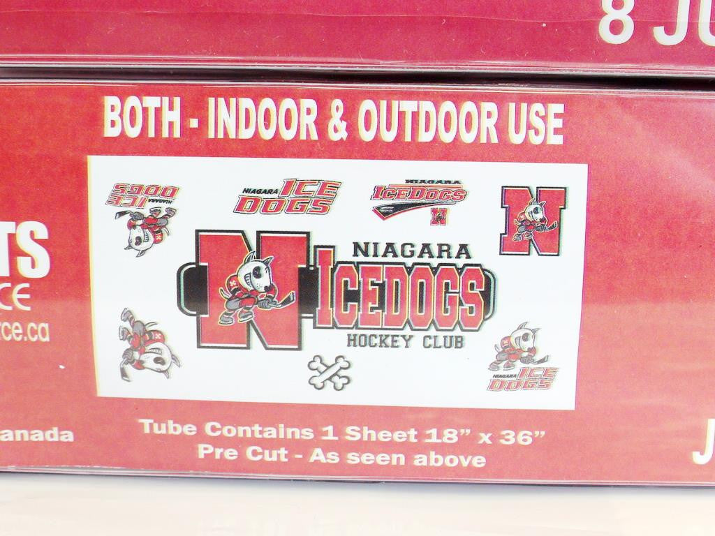 Niagara IceDogs Sticker Decal Page