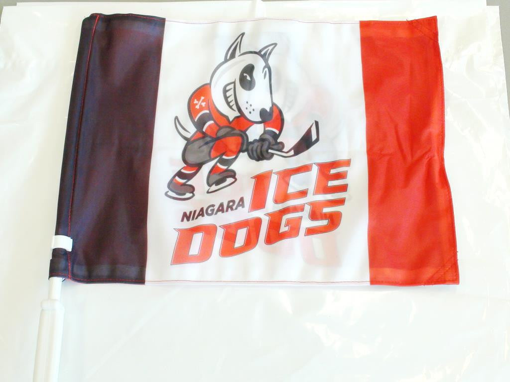 Niagara IceDogs Car Flag