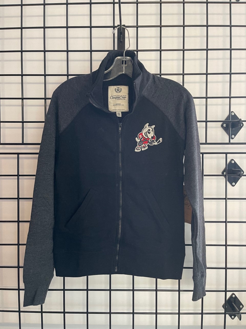 Ladies Campus Crew Two Tone Full Zip Sweatshirt